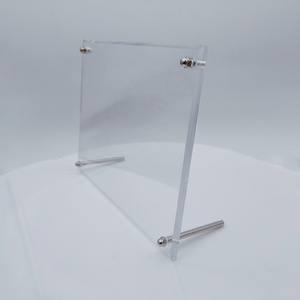 Cadre photo acrylique magnétique double face autoportant 4x6 et 5x7 pouces pour affichage de bureau et présentation d'images - Product Image 6