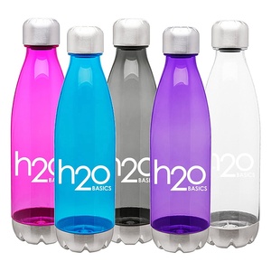 20 oz Cola Shaped Bpa Free Tritan Recycled <strong>Ocean</strong> clear Plastic Water <strong>Bottle</strong> With Lid - Product Image 2