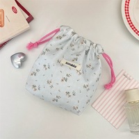 Tas Bunga Terlaris Ukuran Kustom Cocok untuk Kantong Tas Penyimpanan Poliester Tali Serut Kecil Tas Penyimpanan Perhiasan