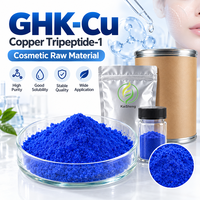 GHK-Cu Copper Tripeptide-1 Bubuk Biru Bahan Kosmetik untuk Formula Perawatan Kulit
