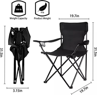 Liquidation de Stock Camping Outdoor Fauteuil Portable Pliant Heavy Duty Chaises de Camping