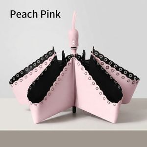 Parapluie automatique pliable ultra-léger à trois plis avec protection UV, design compact pour femmes, pour les jours ensoleillés et pluvieux - Product Image 2