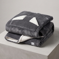 Couverture portable en polaire Sherpa à prix d'usine avec grande poche à capuche et manches pour adultes – Couverture-hoodie surdimensionnée