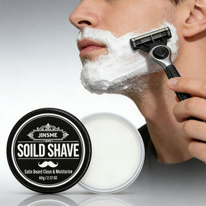 ครีมโกนหนวดแบบก้อน 60 กรัม ยี่ห้อ SOLID SHAVE สูตรฟองเยอะ สมุนไพรธรรมชาติ ทำความสะอาดและบำรุงเครา ด้วยน้ำมันมะพร้าวและน้ำมันมะกอก - Product Image 1