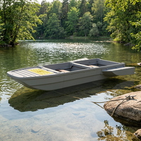 Bateau de pêche modulaire en PE pliable, transportable sur toit de voiture, épaissi et renforcé, écologique et recyclable, avec compartiments spacieux pour les missions de sauvetage fluvial