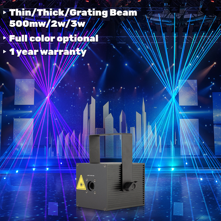 Knight Dmx 512 500mw Laser Show Beam Rgb Mini Laser Light for Night Club Disco Party