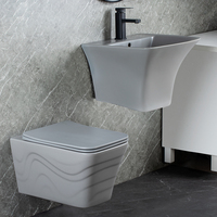 Vente chaude sans monture placard à eau lavabo lavabo ensemble de toilette Wc ensemble de toilette