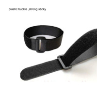 DANSKY Sangle de fixation en nylon personnalisable de 20 mm avec boucle en plastique et bande auto-agrippante