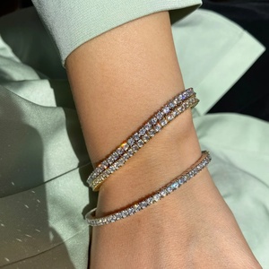 Fine Jewelry Hpht Lab Grown Diamond Tennis Bracelet IGI Certified Diamond 18k <b>Gold</b> Bracelet for Woman - Product Image 2