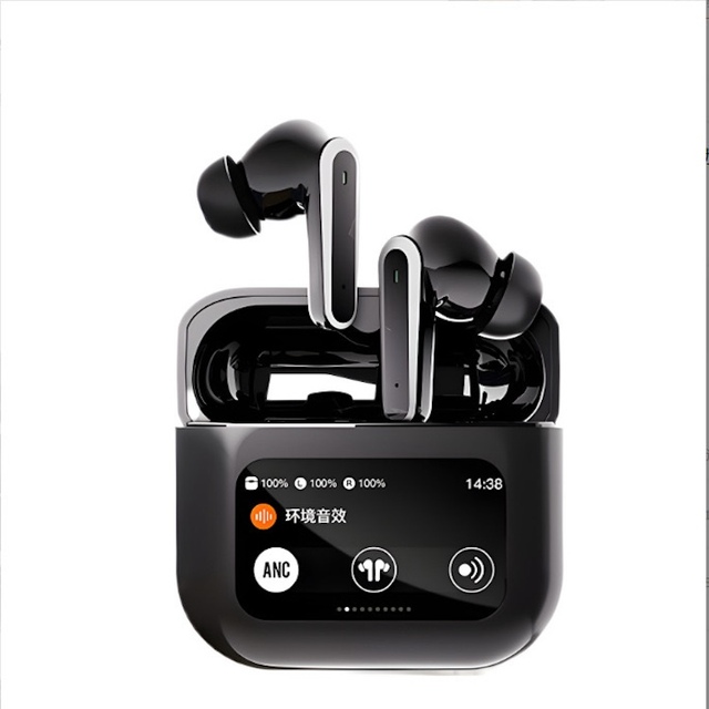 LED Touch Screen Wireless Tws Earbuds In-ear Earphones HiFi Music Studio Play Tws Noise Canceling Headphones with Microphone