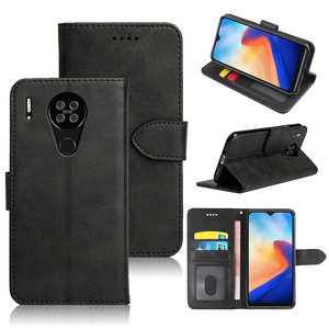 Portefeuille de luxe étui en cuir sac de support arrière avec fente pour carte d'identité étuis pour <span class=keywords><strong>Blackview</strong></span> A200 <span class=keywords><strong>Pro</strong></span> <span class=keywords><strong>BV5200</strong></span> Shark 8 Wave 6C Flip Cover - Product Image 1