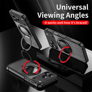 Étui de téléphone avec protection magnétique translucide, support rotatif antichoc à charge sans fil pour <span class=keywords><strong>V21</strong></span> 4G/5G/X300Pro/Y400/VIVO Y28 4G - Product Image 2