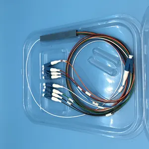 Toptan Ftth çelik boru 1x2 1x4 1x8 1x16 Fiber optik PLC Splitter LC/UPC konektörü