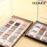 Palette de fards à paupières imperméables, 18 couleurs, mat/brillant, pour le maquillage quotidien des débutants