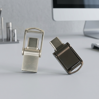Flash Drive USB Tipe C Mini Tipe C grosir murah 2.0 stik memori 2 dalam 1 USB-C OTG Pendrive Logo kustom untuk smartphone Laptop