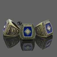 Personnalisé fait Hip Hop nom Logo bague conception hommes Zircon diamant personnalisé tendance en gros Usssa championnat anneaux à un