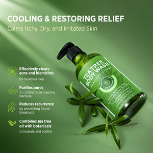 Gel de Baño Orgánico de Aceite de Árbol de Té de 500 ml, Fórmula Antibacteriana para el Acné de Espalda, Picazón, Pie de Atleta y Mal Olor Corporal para Activos - Product Image 5