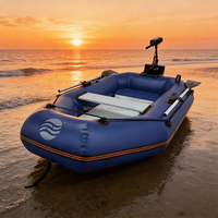 Bateau pneumatique gonflable léger et durable en PVC, monoplace, haute vitesse, pour sports nautiques, pliable, pour sauvetage d'urgence et dérive