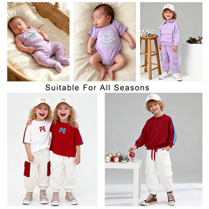 Unisex cotone poliestere Plain T-Shirt Boxy all'ingrosso estate per bambini abiti Casual da bambino - Product Image 5