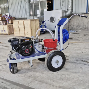 Enkele Spuitpistool Koud Spuiten Weglijn Markering Machine Nieuwe Stijl Hand Push Met Motor Als Kerncomponent - Product Image 4