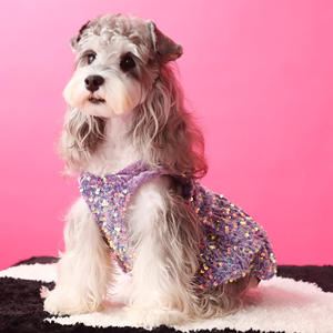 Vestido de Saia de Veludo de Outono Estilo Princesa para Cães com Lantejoulas em Poliéster - Product Image 2