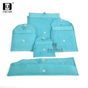 DEQI customizzato eco-friendly durevole in velluto marsupio gioiello imballaggio patta borsa regalo per anelli orecchini <span class=keywords><strong>collane</strong></span> - Product Image 4