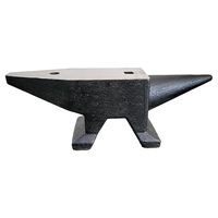 Enclume de base monobloc à double corne en fonte Section ronde et carrée Enclume en acier à stabilité maximale