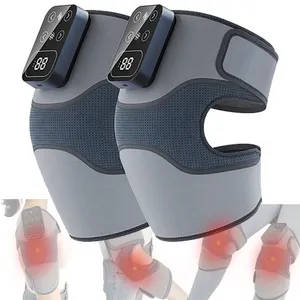 En Stock Nouveau Style Sans Fil Vibration Thérapie Thermique Rechargeable Genouillère Coude Intelligente Électrique Chauffage Genouillère Masseur