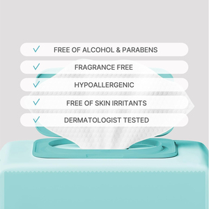 Échantillon gratuit, vente en gros de lingettes pour bébés biodégradables et organiques pour le nettoyage du visage et des mains - Product Image 3