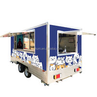 Petite taille Fast Food Shop Restaurant Mini Bus Mobile Ice Cream Food Cart Camion remorque Van avec électrique USA