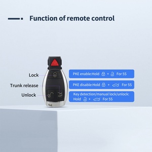 Système de clé intelligente EASYGUARD sans clé compatible avec BENZ FBS4 avec bouton de démarrage OEM (2014-) et accès confort (Comfort Access) - Product Image 2
