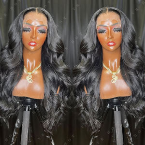 Saygın tedarikçiler ham hint saç Frontal peruk siyah kadınlar için 100% bakire manikür hizalanmış insan saç örgüleri ve peruk satıcı - Product Image 4