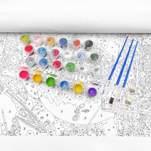 Paisaje costero DIY pintura por número pintura <span class=keywords><strong>al</strong></span> óleo Europa pintura por números <span class=keywords><strong>para</strong></span> adultos principiantes sobre <span class=keywords><strong>lienzo</strong></span> - Product Image 6