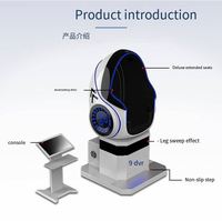 Silla VR Egg, Equipo de Cine en Domo, Simulador de Realidad Virtual 9D, Metálico, Operado con Monedas en Inglés, Centro de Juegos de Arcade Interior para Negocios