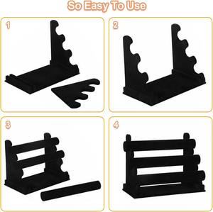 Soporte de Terciopelo Desmontable para Pulseras, Exhibidor de Joyas en Forma de T, Organizador de Almacenamiento para Collares, Pulseras, Relojes y Scrunchies - Product Image 4