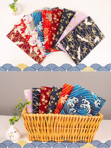 Tela Brocada con <span class=keywords><strong>Estampado</strong></span> Dorado Estilo Japonés, Motivo Brisa Suave, Impresión en Algodón y <span class=keywords><strong>Lino</strong></span>, Ropa de Fútbol para Niños - Product Image 4