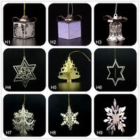 Personal isierte kunden spezifische Weihnachts baums chmuck Edelstahl ätzen Metall ätzen Weihnachts hängen Dekorationen