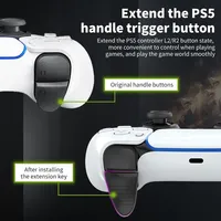 2023 Aolion nouveau L2 R2 Trigger Extender contrôleur allongé boutons étendus pour Playstation 5 PS5 Gamepad Pad accessoires