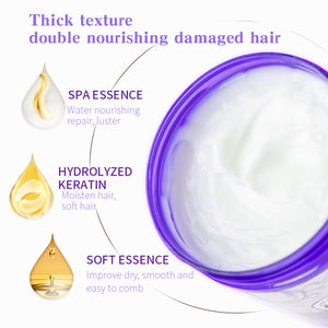 Soins capillaires de haute qualité Lavande Gingembre Biologique Réparation profonde des cheveux Produit endommagé hydratant Nourrissant Masque capillaire à la kératine - Product Image 5