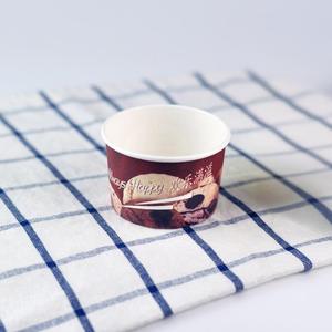 ถ้วยไอศกรีมกระดาษสองชั้นแบบกำหนดเองราคาประหยัด เป็นมิตรกับสิ่งแวดล้อม รีไซเคิลได้ กันน้ำ พร้อมฝาปิด สำหรับบรรจุภัณฑ์อาหาร - Product Image 2