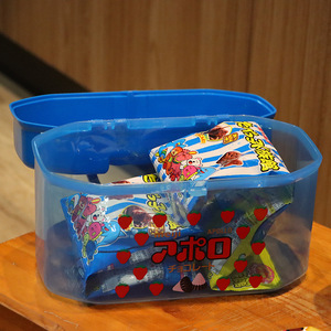 Childrens Cartoon Toy <b>Storage</b> <b>Box</b> Rectangle <b>Blue</b> With Handle For Kids Organizing Toys - Product Image 4
