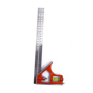 Professional Resolution Adjustable Detection Equipment Stainless Steel Angle Combination Square 3 In 1 Square Angle Ruler