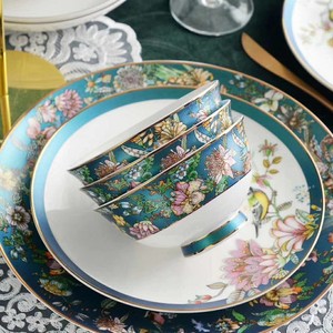 ชุดเครื่องครัวคุณภาพสูง ชุดอาหารบนโต๊ะอาหารทำจากเซรามิกเนื้อ Bone China จาน ชาม ช้อน ชุดอาหารจีน ชุดอาหารค่ำทำจากพอร์ซเลน - Product Image 4