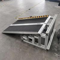 Rampe pliante en aluminium pratique de 1,5 m, capacité de 272 kg, surface antidérapante, rampe de mobilité pour accès aux escaliers et aux portes