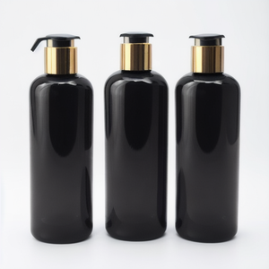 Botella de Plástico PET Redonda Blanca y Negra de Lujo de 250 ml/300 ml/500 ml con Bomba para Champú, Acondicionador, Gel de Ducha y Loción - Product Image 3