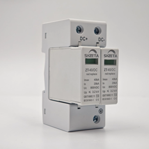 Blanco 1000V Dispositivos de protección contra sobretensiones de riel DIN a prueba de fuego 40KA Protectores contra rayos para equipos electrónicos Uso industrial - Product Image 3