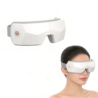 Lunettes de massage oculaire sans fil portables, chauffantes, Bluetooth, thérapie oculaire pour la fatigue numérique et le soulagement des migraines