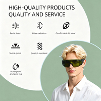 Lunettes de sécurité laser 1064 nm, industrielles, étanches, protection UV, lunettes de protection laser pour soudage et découpe laser