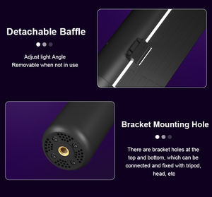 Luz de Relleno LED RGB con Capacidad de Batería de 2600 mAh, Temperatura de Color de 2500k-9000k, Plegable e Impermeable, para Grabación de Videos de YouTube y Disfraces - Product Image 6