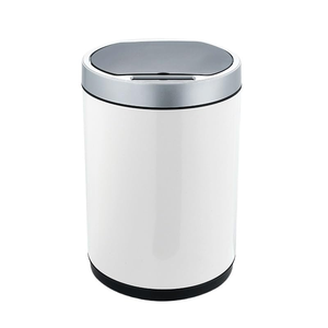 Stainless Steel Metal Trash <b>Bin</b> with Touchless <b>Sensor</b> Smart Garbage Can with Powder Coating for Supermarkets - Product Image 1